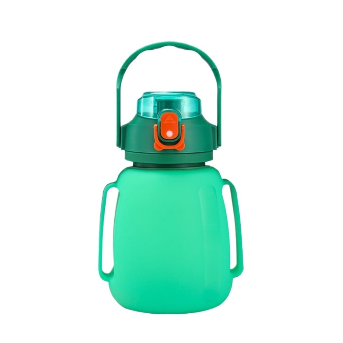 Bottiglia Acqua Bottiglia D'acqua Sportiva Portatile Di Grande Capacità Pieghevole For Pancia Grande In Silicone Borraccia Palestra(Grün)