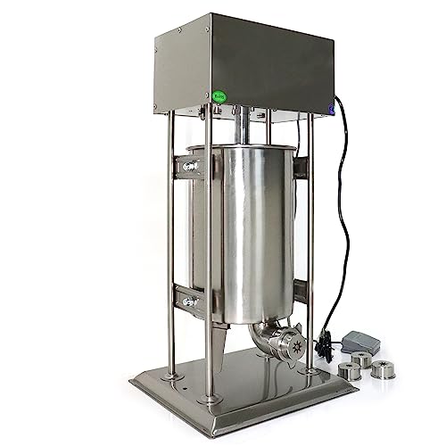 Electric Churros Maker Machine, 15L Automatic Vertical Electric Latin Fruit Machine Commercial Churro Donut Sausage Stuffer Machine for Commercial, Home, Hotels, Cafes, Bakeries