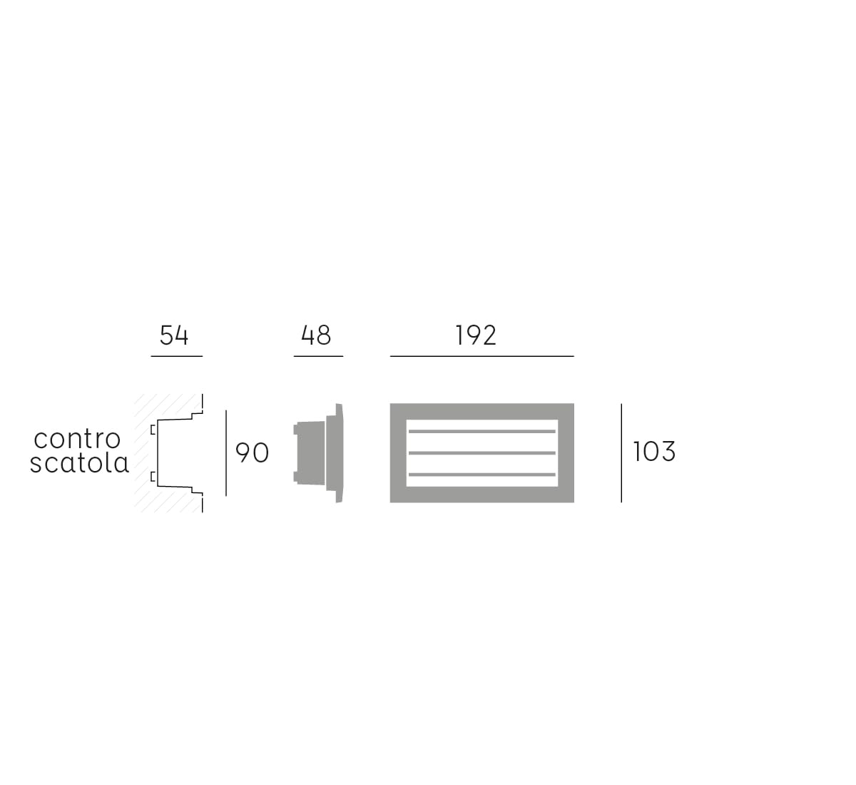 Sicignano Segnapasso da Incasso a Parete ESCAPE Nero 10W LED IP65 4000k (4)