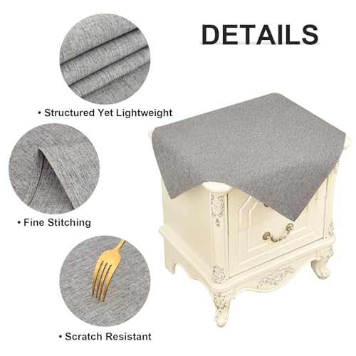 Wolkemer Small Square Tablecloth 24 x 24 Inches Faux Linen Water Resistant by Wolkemer - Used condition - Image 7