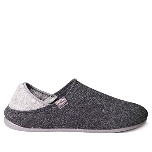 Chaussons de maison pour hommes en feutre recyclé - NEPAL-FR Noir, 47 EU Cover