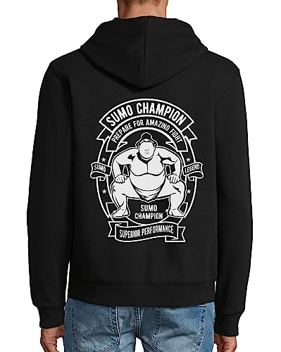 Sweat à capuche Sumo Champion zippé pour rester au chaud avant le combat