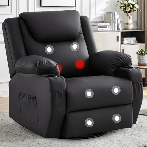 Korser Oversized Recliner Chair, Swivel Recliner for Adults,...