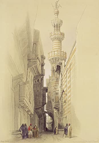 Le Minaret d'El Rhamree poster sur toile 50x70 cm pour créer une ambiance voyage au salon