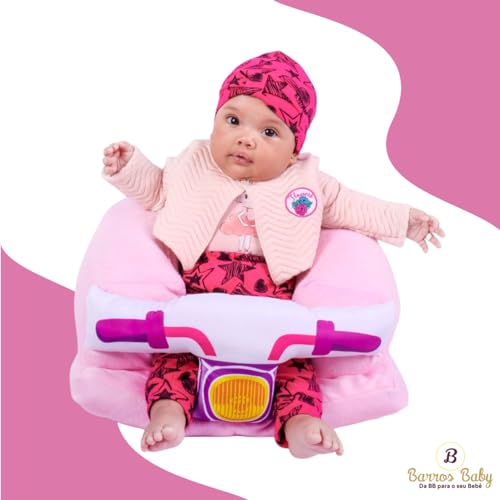 Assento De Bebê Sentar Cadeirinha Apoio Confortável Infantil (Rosa)
