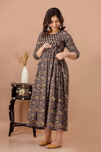 Image of Women's Maternity Kurti for Feeding Zippers |Easy Breastfeeding Kurti for Nursing Pre and Post Pregnancy (Combo of 2 Kurti)