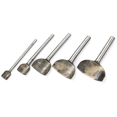 Yaetek 5 Sizes DIY Leather Craft Arc-Shaped Punch Cutter Tools 10mm, 20mm, 30mm, 40mm, 50mm Belt Strap Wallet Bag End