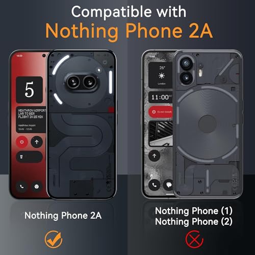 Spazy Case®Nothing Phone 2A Back Cover | Protective Soft Transparent Shockproof Hybrid Protection Back Case Cover forNothing Phone 2A