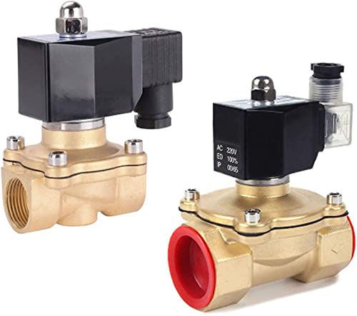 Vanne d'eau en laiton électrovanne 220V DN25 1 pouce IP65 normalement fermée eau huile - 2