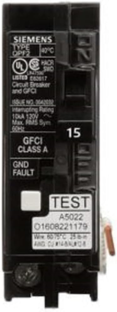 15 Amp 1-Pole GFCI Plug-On Neutral Circuit Breaker