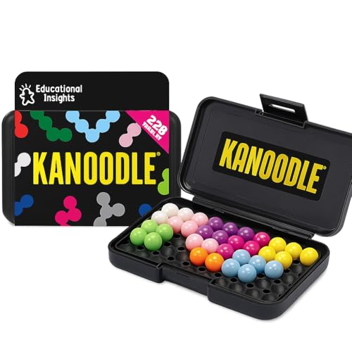 Learning Resources Kanoodle rompecabezas 3D y 2D, juego lógico portátil con 227 desafíos, 228 piezas, para niños y adultos, edades 7-11