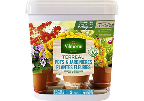 Vilmorin Terreau Potager, Jardinière Fleurs en Seau 5L