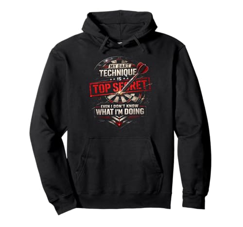Funny Dart Player My Dart Technique Is Top Secret �p�[�J�[
