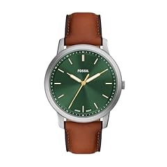 Brown Leather/Silver/Green