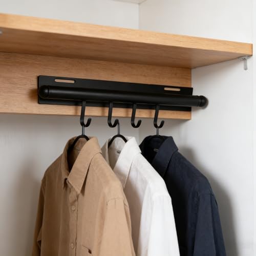 Cintre rétractable pour dressing et rangement de vêtements chic - 7