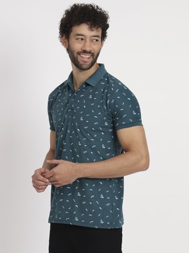 Image of Men Cotton Half Sleeves Regular FIT Polo T-Shirt
