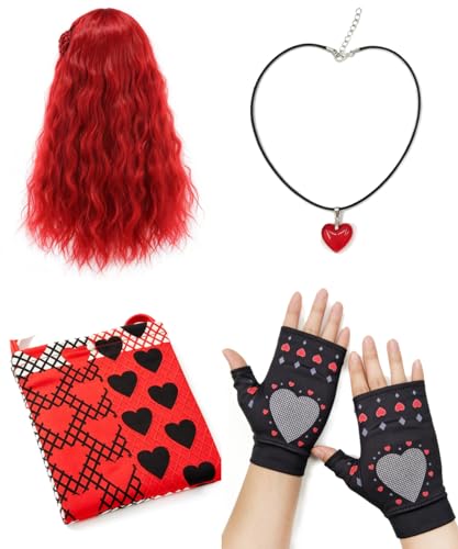 Disfraz Infantil Niña Princesa Rojo de Cosplay miniatura 7