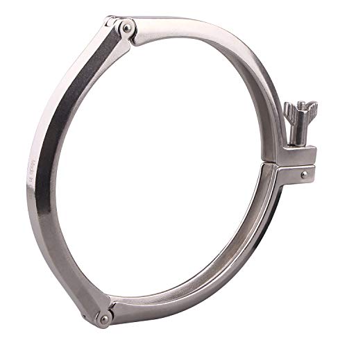 Image of DERNORD 8 Inch Three Segment Sanitary Clamp Stainless Steel 304 Tri Clamp Clover ((Tri clamp: 8 Inch))