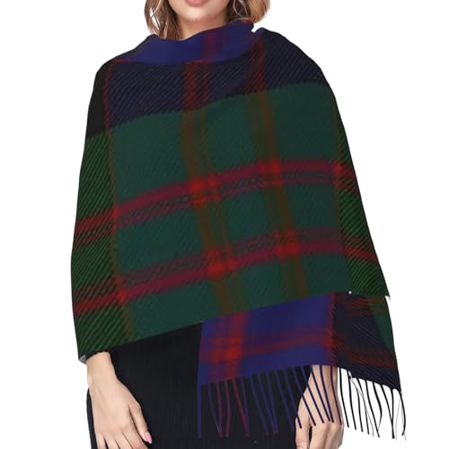 Macdonald Clan Tartan Women's Winter Scarf - Extra long 71 inch plaid cashmere soft fringe scarf, lightweight and warm, suitable for all seasons4