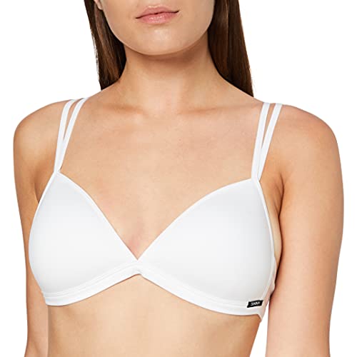 Skiny Damen Skiny Dames Triangel Gepadded Cotton Essentials B gelloser BH, Weiß, 70A EU