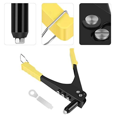 ISC Plastic Handle Professional Hand Riveting Plier Tool (Yellow ...