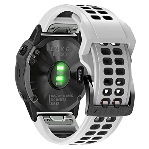 Bracelet silicone 26 mm Quickfit anti-transpiration pour montre de sport Garmin Fenix 7X