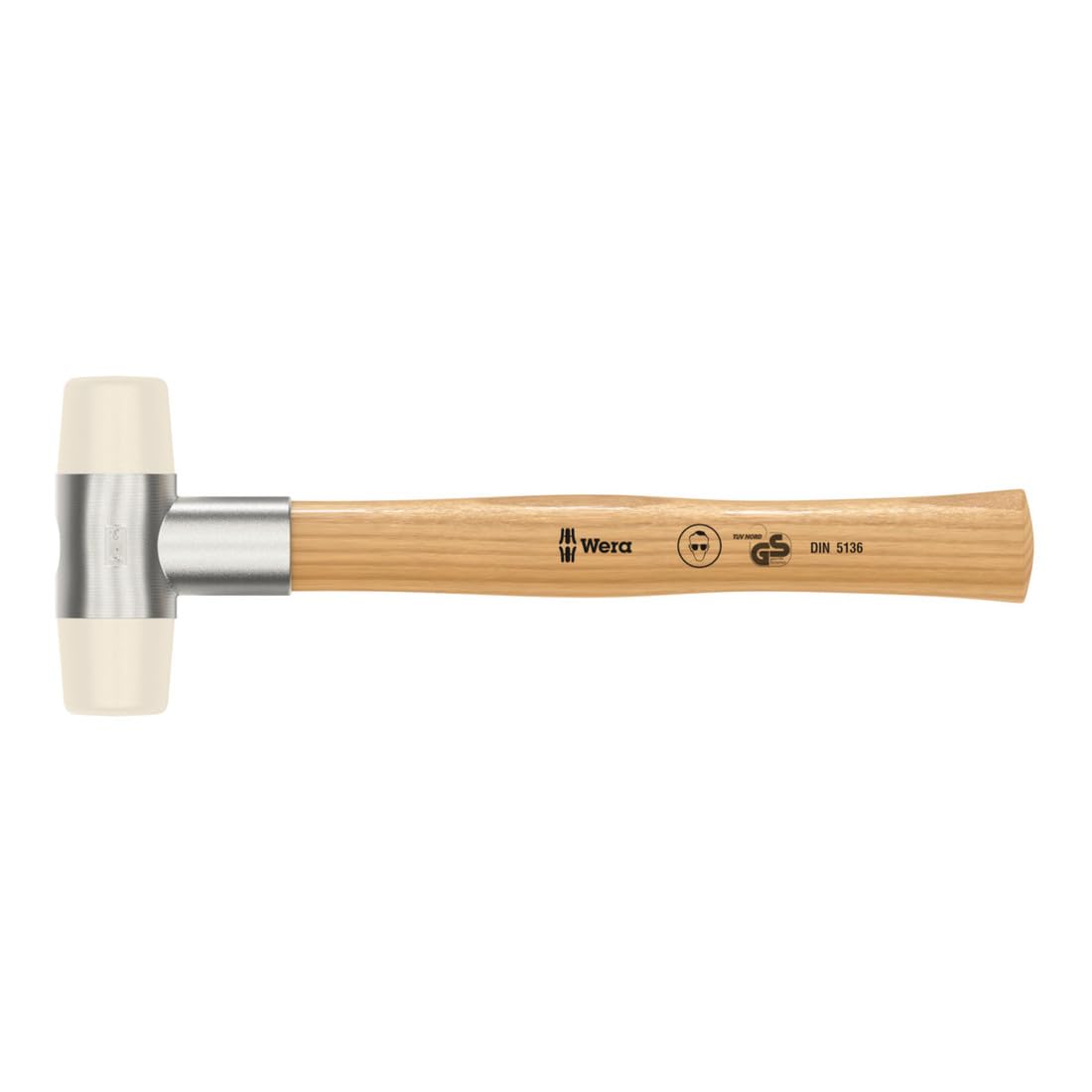 Wera 05000320001 4 x 290 mm "101" Soft-Faced Hammer with Nylon Head Sections - Silver