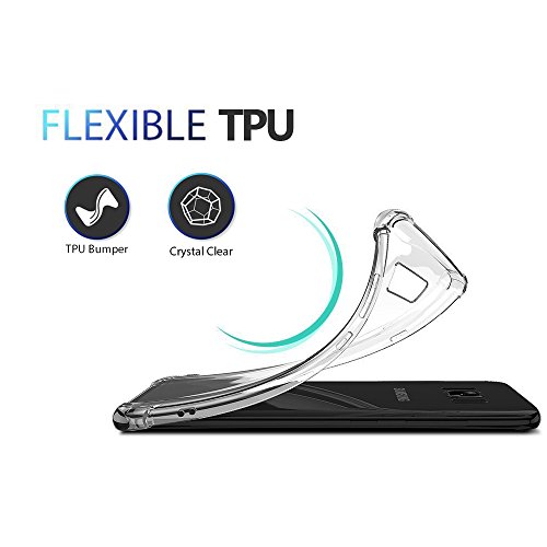 Galaxy S7 Edge Case For Girls Women Clear With Flowers Design Shockproof Protective Cell Phone Cases For Samsung Galaxy S7 Edge 5.5 Inch Cute Floral Pattern Print Flexible Slim Fit Bumper Rubber Cover #TOP5