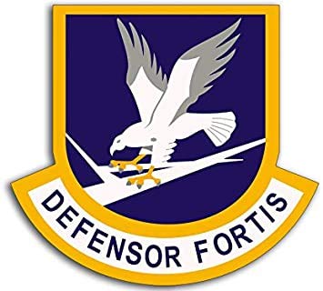 BRK StudioAir Force Security Forces Defensor Fortis Shield Shaped (USAF Logo Insignia) Bumper Sticker Vinyl Decal (BRK-VA-STICKERS-0132)