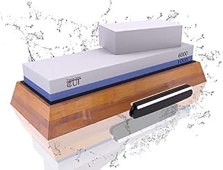 Knife Sharpening Stone Kit - 2 Side Whetstone Set 1000/6000 Grit Sharpening