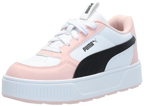 Image of PUMA Kids Girls Karmen Rebelle Platform Lace Up Sneakers Shoes Casual - White