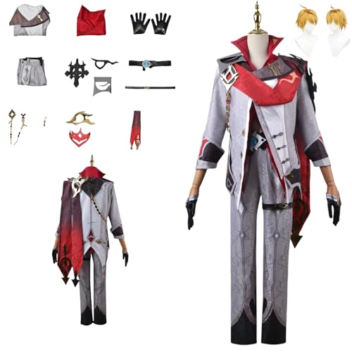 Ajax Cosplay Disfraces Genshin Impact Personaje Fancy Vestir Adulto Uniforme Disfraces Conjunto completo Fiesta de carnaval de Halloween