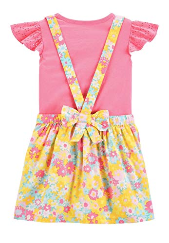 Conjunto de jersey para niña ropa de dos piezas rosa de dos años de edad 2