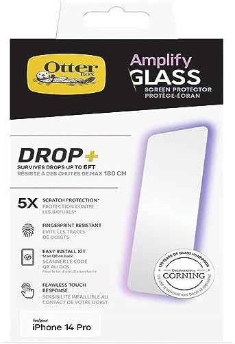 OtterBox Premium Ochraniacz ekranu dla iPhone 15 Pro, Szkło hartowane, zaawansowana ochrona przed zarysowaniami, wytrzymuje upadki z wysokości do 3ft, Ochrona Antybakteryjna