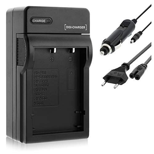 Caricabatteria (Auto/Corrente) per Fuji NP-60 / Casio NP-30 / Drift HD 1080p / Toshiba BT3... - vedi lista