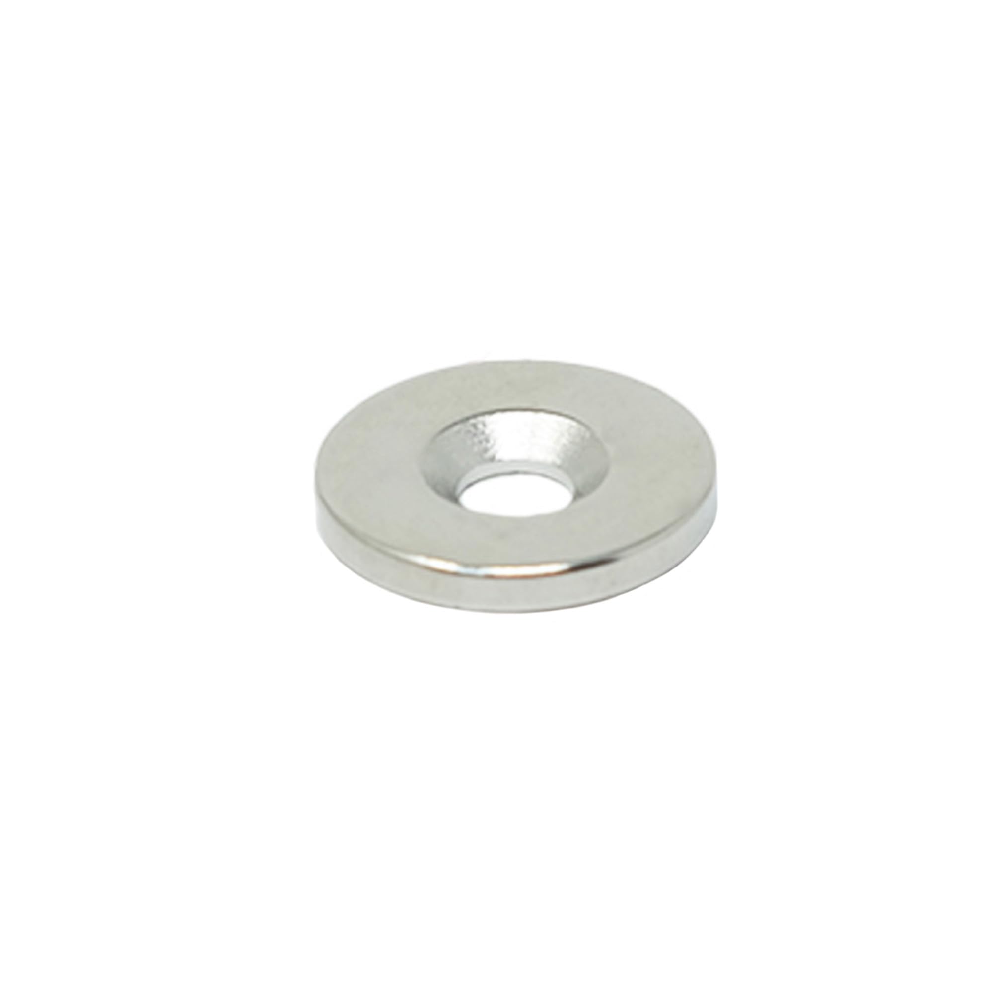 Neodym - Magnet Für Künste, Handwerk, Modellherstellung - 15mm Durchmesser x 2mm Dick x 4,2mm C/Senken - 2,6kg Zug - Süd - Pack von 80