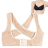 FERCAISH Hunched Corrector Belt, Adjustable Chest Breast Support Belt Posture Corrector Humpback Correct for Upper Back, Straight Holder Back Brace for Posture Correction(XX-Large)