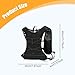 predolo Vest Backpack Running Daypack Lightweight Water Pack Outdoor Sport Bag for Hiking Outdoor Trail Race Mountaineering, Black