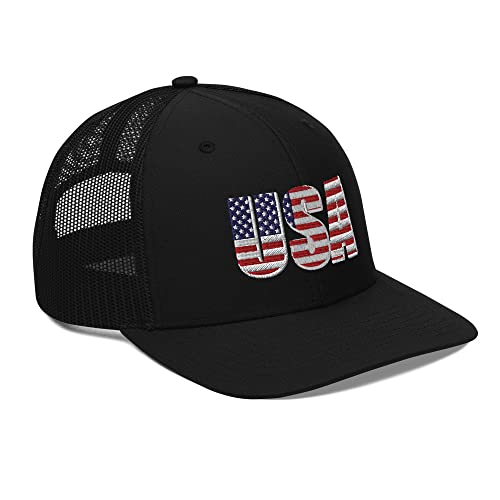 Gorra negra de rejilla americana ajustable que soluciona el calor excesivo en la cabeza