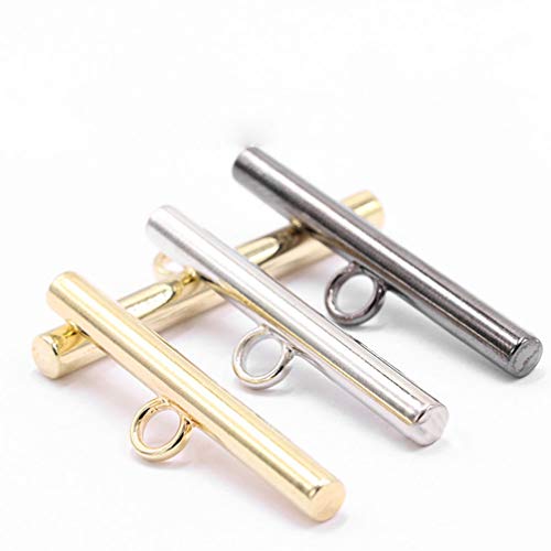 EXCEART 50 Pcs T Bar Alternar Fecho Artesanato Artesanato JÃ³ias Fechos para Pulseira Fazendo Fecho