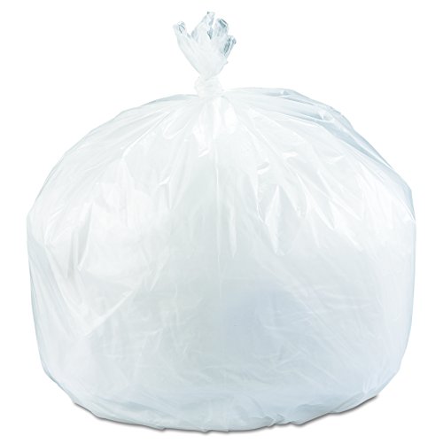 Image of Inteplast Group S404816N 40-45 Gallon Capacity, 48 inch Length x 40 inch Width x 16 Mic Thickness, Natural Color, HDPE Commercial Coreless Institutional Trash Can Liner (Case of 10 Roll, 25 Bags per Roll) | Commercial Can Liners; Made In The USA; Odor And Moisture Barrier; Model IBSS404816N