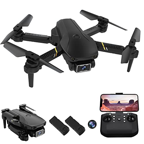 Mini Drone with 1080P Camera, Drone with 1080P HD Camera Mini Drone for Kids and Adults Wifi FPV Foldable Quadcopter Beginner Drone for Kids 8-12 Mini Drone for Boys ï¼ˆ2 Batteriesï¼‰