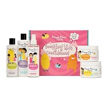 MAYA MARI Kids Hair Care Set, 5 Piece Kit for Ages 2-13, 2-in-1 Shampoo and Conditioner, Detangler Spray, Leave-In Conditioner, Curl Cream and Styling Gel, Coconut Lime Twist, 52 fl oz Total