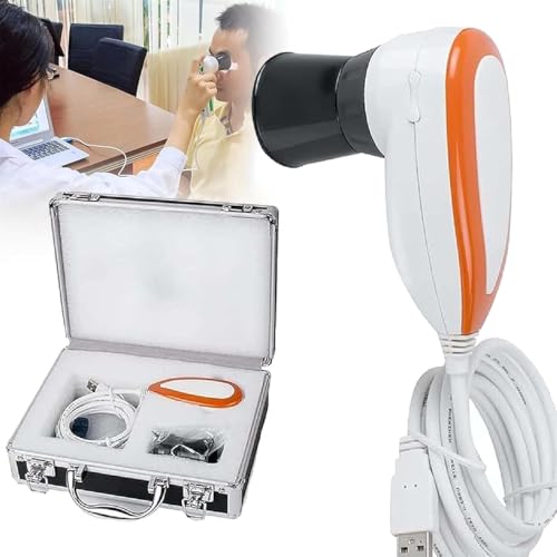 Lente detector de ojos de iris portátil de 5 MP con software de análisis de iris profesional para salones de belleza, clubes de salud y gestión personal de la salud, mejora el bienestar y el