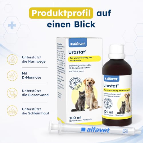 Alfavet Urostat 100 ml - für Hunde & Katzen - Harnwege & Blase