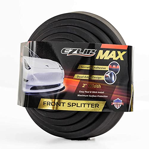 Ez Lip - Front Splitter Max Universal Car Bumper Spoiler Foam Rubber Body Kit #TOP6