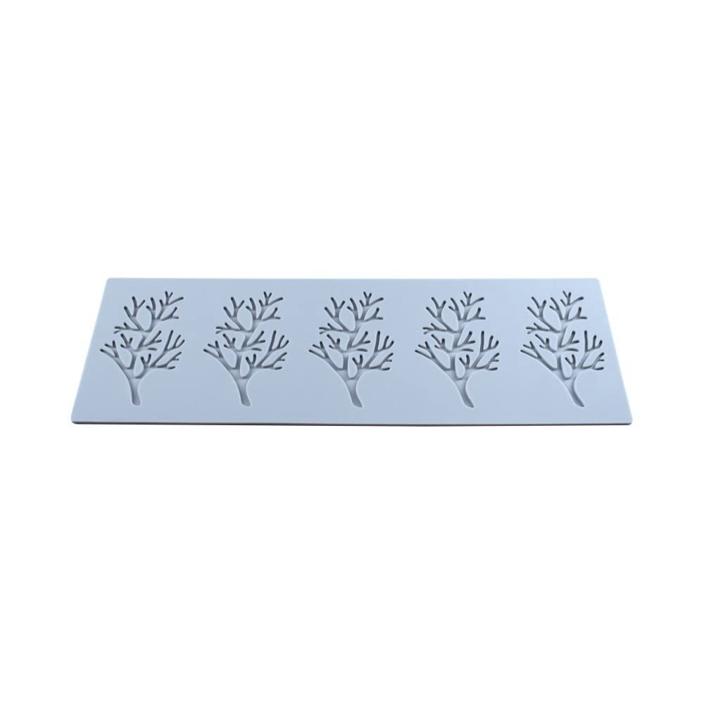 5 Stampi In Silicone Per Fondente A Forma Di Foglia Cava E Corallo - 3D, Per Cioccolato, Caramelle, Pasta Di Zucchero, Decorazioni Torte