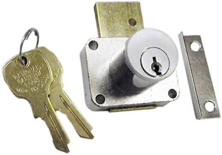 CompX National Pin Tumbler Deadbolt Lock Dull Chrome C8178-26D (1)