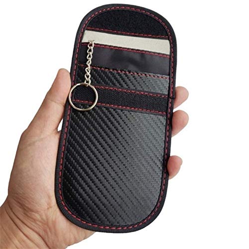 Preisvergleich Produktbild Schlüsselhalter Tasche Auto-Schild Schlüsseltasche Single Layer Signalsperrlitzen Tasche RFID Anti-Diebstahl-Anti-Position Key Bag Gegen Strahlung Autoschlüsselbeutel (Color Name : A)