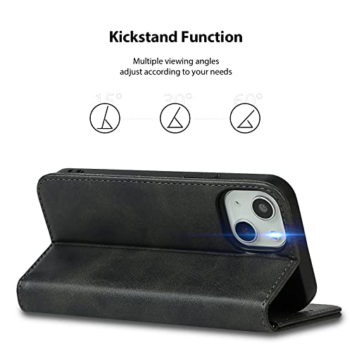 Étui cuir pour iPhone 15 Plus Havaya protège vos cartes noir - 5